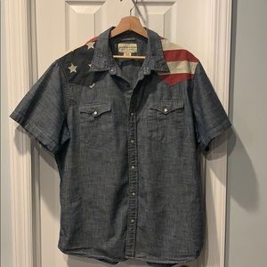 Ralph Lauren American Flag Yoke Western Shirt
